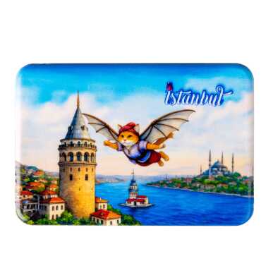 Toptan İstanbul Temalı Uv Baskılı Magnet 80x50 mm - 15