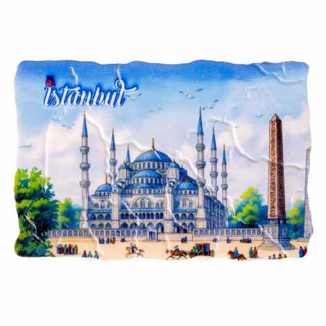 Toptan İstanbul Temalı Uv Baskılı Mozaik Magnet 80x50 mm - 8