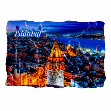 Toptan İstanbul Temalı Uv Baskılı Mozaik Magnet 80x50 mm - 3