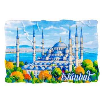 Toptan İstanbul Temalı Uv Baskılı Mozaik Magnet 80x50 mm - 15