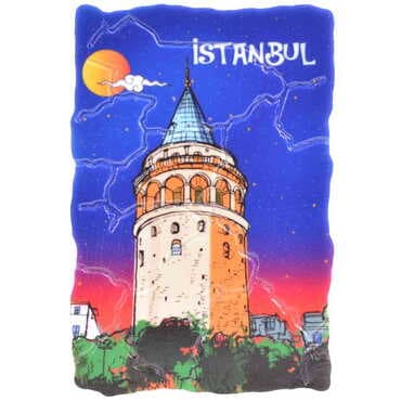 Istanbul Themed Customised UV Printed Plastic Base Mosaic Pattern Rectangle Fridge Magnet 80x50 mm - 21
