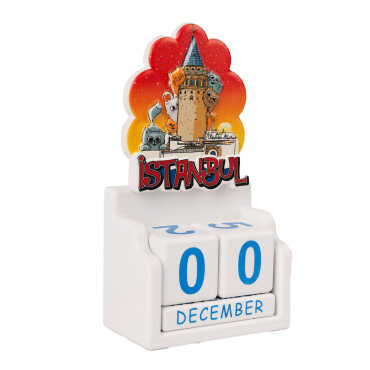 İstanbul Temalı Uv Baskılı Polyester Masa Takvimi - 16