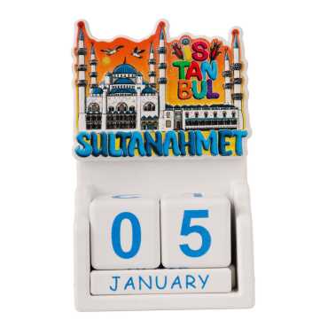 İstanbul Temalı Uv Baskılı Polyester Masa Takvimi - 13