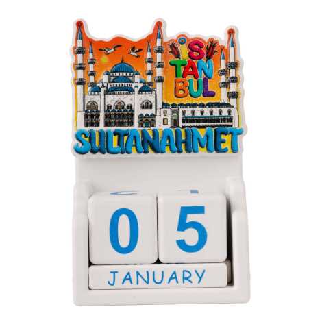 İstanbul Temalı Uv Baskılı Polyester Masa Takvimi - 13
