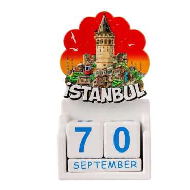 İstanbul Temalı Uv Baskılı Polyester Masa Takvimi - 14