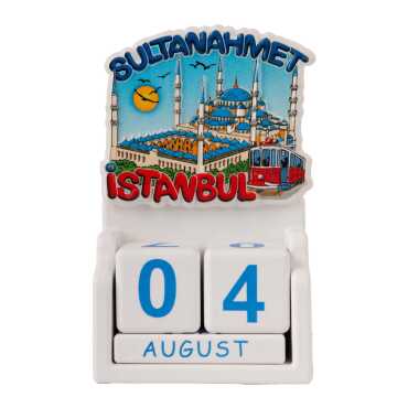 İstanbul Temalı Uv Baskılı Polyester Masa Takvimi - 15