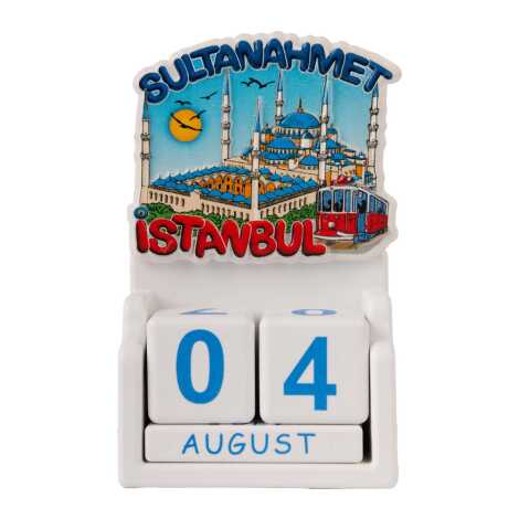 İstanbul Temalı Uv Baskılı Polyester Masa Takvimi - 15