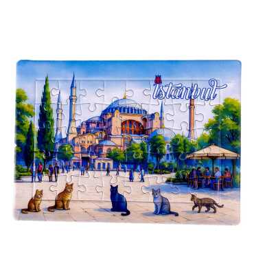 Toptan İstanbul Temalı Uv Baskılı Puzzle 130x180 mm - 5