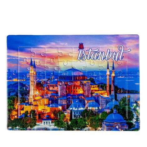 Toptan İstanbul Temalı Uv Baskılı Puzzle 130x180 mm - 7
