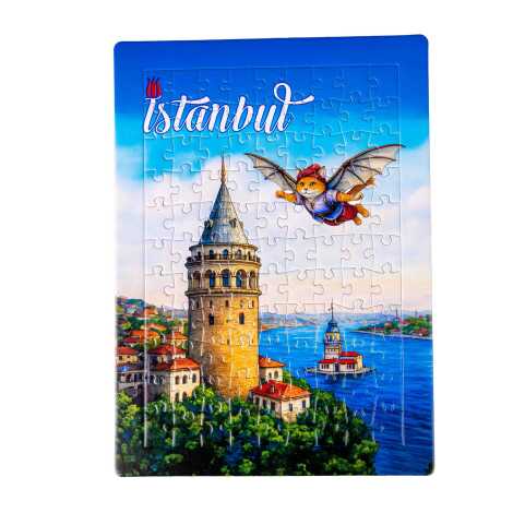 Toptan İstanbul Temalı Uv Baskılı Puzzle 190x270 mm - 10