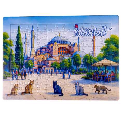 Toptan İstanbul Temalı Uv Baskılı Puzzle 190x270 mm - 9