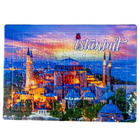 Toptan İstanbul Temalı Uv Baskılı Puzzle 190x270 mm - 3