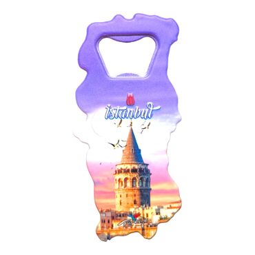 Istanbul Themed UV Map Shaped Bottle Opener - 16