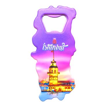 Istanbul Themed UV Map Shaped Bottle Opener - 15