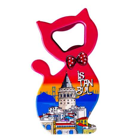 Toptan İstanbul Temalı Myros Uv Kedi̇ Açacak - 9