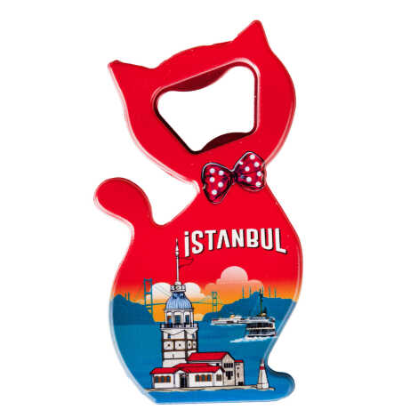 Toptan İstanbul Temalı Myros Uv Kedi̇ Açacak - 1