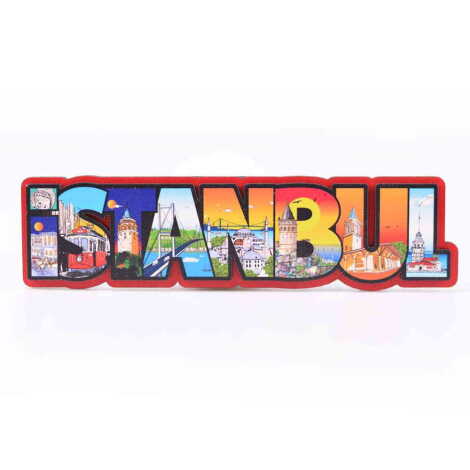 Toptan İstanbul Temalı Myros Uv Yazı Magnet - 1