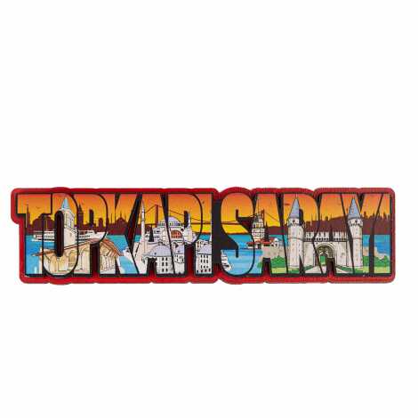 Toptan İstanbul Temalı Myros Uv Yazı Magnet - 12