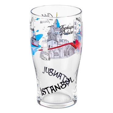 Istanbul Themed Beer Glass - Thumbnail