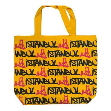 Istanbul Themed Classic Beach Bag - Thumbnail