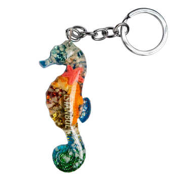 Istanbul Themed Clear Polyester Keychain - 5