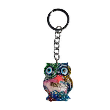 Istanbul Themed Clear Polyester Keychain - 6