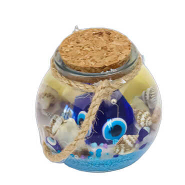 İstanbul Themed Cork Lid Glass Jar Small Gel Candle 6x6 cm - 2