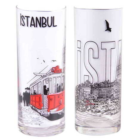 Istanbul Themed Custom Printed Raki-Ouzo Glass