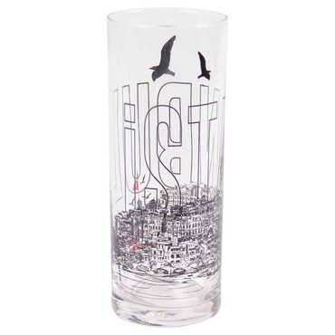 Istanbul Themed Custom Printed Raki-Ouzo Glass - Thumbnail