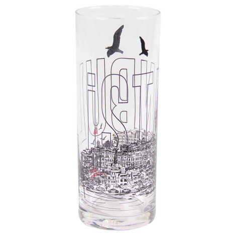 Istanbul Themed Custom Printed Raki-Ouzo Glass