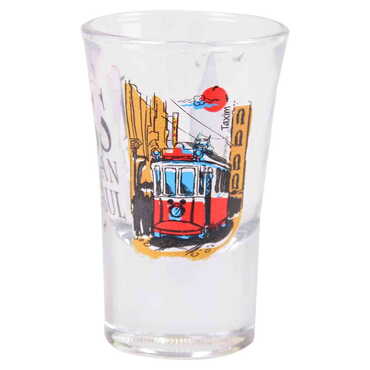 Myros - Istanbul Themed Custom Printed Shot Glass 45x70 mm