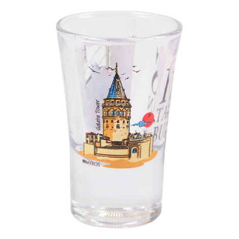 Istanbul Themed Custom Printed Shot Glass 45x70 mm