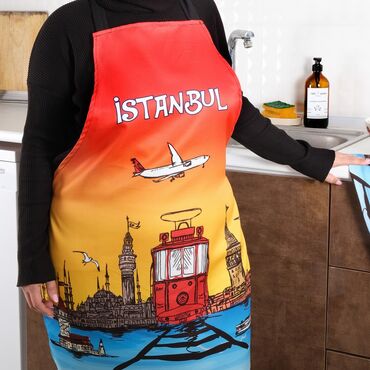 Myros - Istanbul Themed Customised Digital Printed Apron 600x800 mm