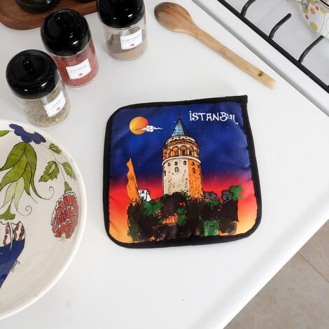 Istanbul Themed Customised Digital Printed Pot Holder 200x200 mm