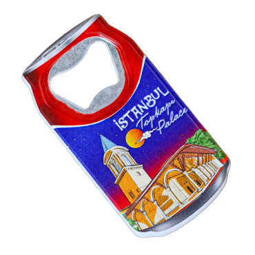Istanbul Themed Customised UV Printed Coca Cola Bottle Shape Plastic Base Bottle Opener 43x80 mm - 2