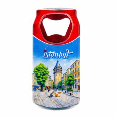 Istanbul Themed Customised UV Printed Coca Cola Bottle Shape Plastic Base Bottle Opener 43x80 mm - 8