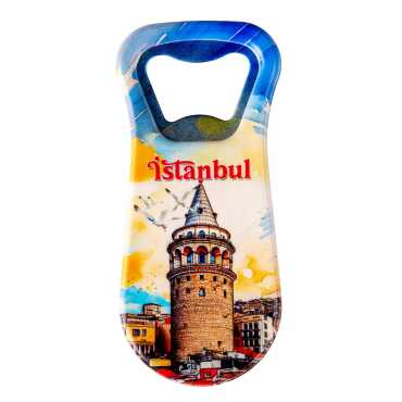 Istanbul Themed Customised Uv Printed Plastic Base Plastic Base Bottle Opener 95x43 mm - 4