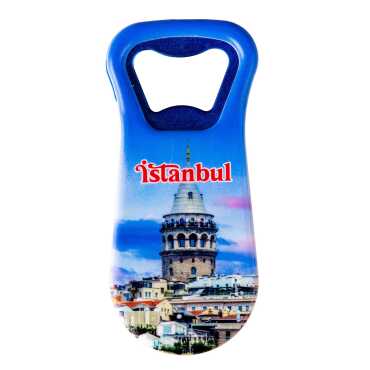 Istanbul Themed Customised Uv Printed Plastic Base Plastic Base Bottle Opener 95x43 mm - 8