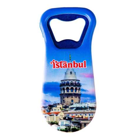 Istanbul Themed Customised Uv Printed Plastic Base Plastic Base Bottle Opener 95x43 mm - 8