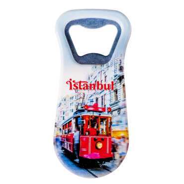 Istanbul Themed Customised Uv Printed Plastic Base Plastic Base Bottle Opener 95x43 mm - 3