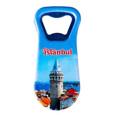 Istanbul Themed Customised Uv Printed Plastic Base Plastic Base Bottle Opener 95x43 mm - 5
