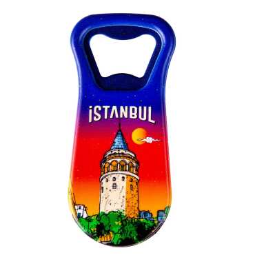 Istanbul Themed Customised Uv Printed Plastic Base Plastic Base Bottle Opener 95x43 mm - 15