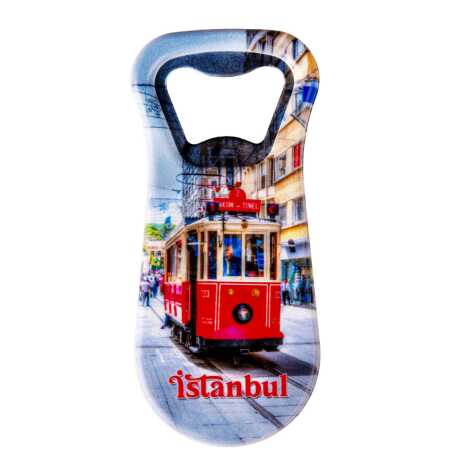 Istanbul Themed Customised Uv Printed Plastic Base Plastic Base Bottle Opener 95x43 mm - 20
