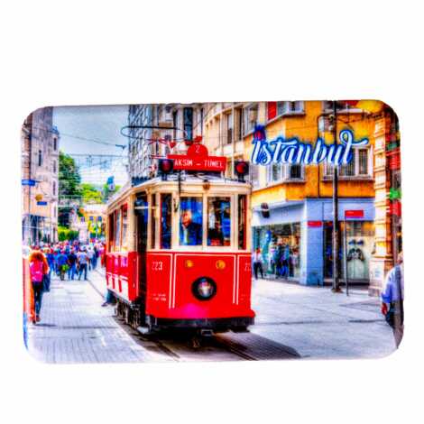 Istanbul Themed Customised UV Printed Plastic Base Rectangle Fridge Magnet 80x50 mm - 4