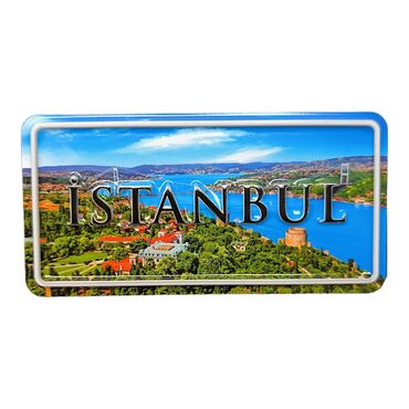 Istanbul Themed Embossed Pvc Oppression Fridge Magnet - Thumbnail