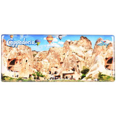 Istanbul Themed Epoxy Dome Panaromic Souvenir Fridge Magnet 120x50 cm - 4
