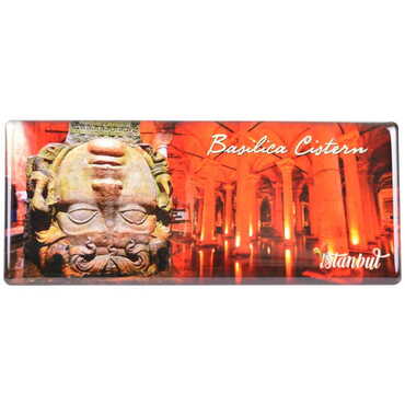 Istanbul Themed Epoxy Dome Panaromic Souvenir Fridge Magnet 120x50 cm - 1