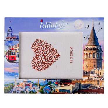 Istanbul Themed Epoxy Photo Frame Travel Souvenir 15x20 Cm - 2