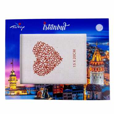 Istanbul Themed Epoxy Photo Frame Travel Souvenir 15x20 Cm - 4