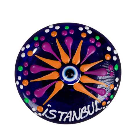 Istanbul Themed Evil Eye Mandala Refrigerator Magnet - 4